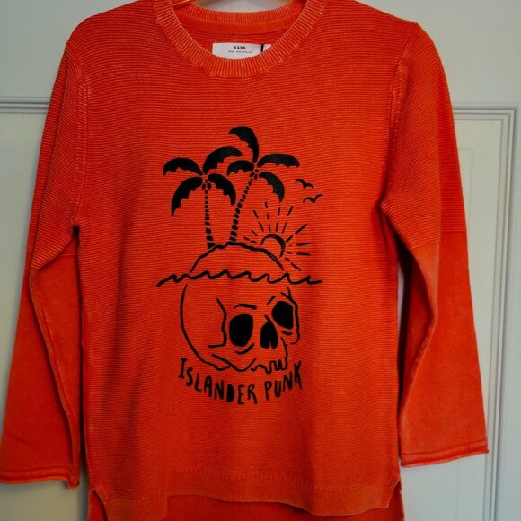 NWT ZARA BOYS SWEATER WITH GRAPHIC PRINT SIZE 6 - Picture 1 of 7